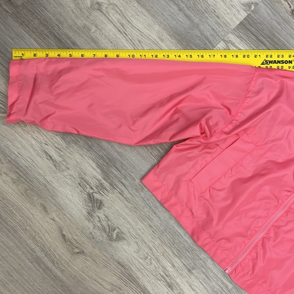 ASOS Pink Cropped Long Sleeve Zip Front Lightweight Windbreaker Hoodie Size 2 - Picture 10 of 14